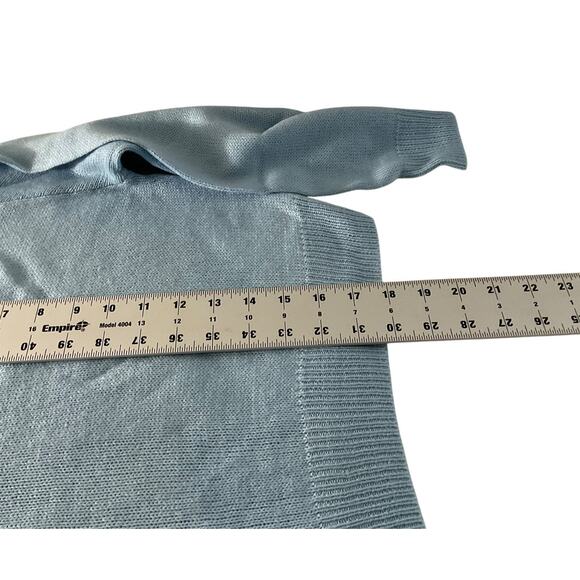 Divided H&M Womens Small Light Blue Sweater Midriff Tight Knit - Picture 5 of 7